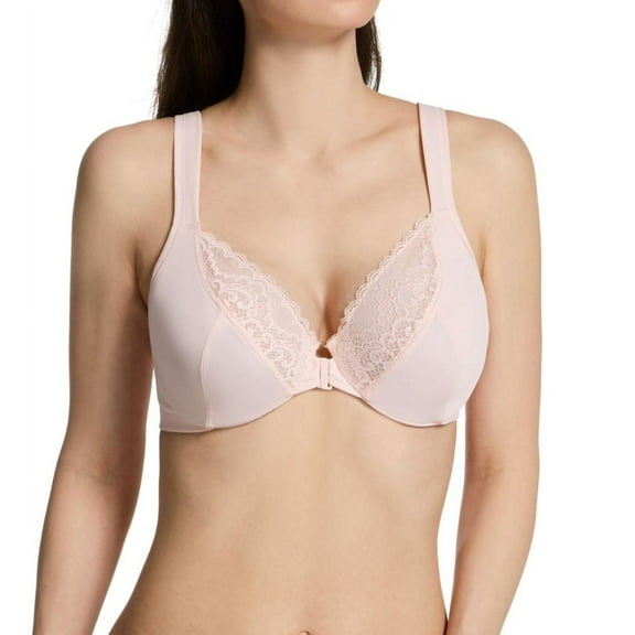 Women's Playtex US4423 Front Close No Poke Dreamwire Bra (Pink Pirouette 38DDD)