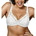 thumbnail image 1 of Women's Playtex US4514 Love My Curves Thin Foam with Lace Underwire Bra (White/Nude 42DD), 1 of 2