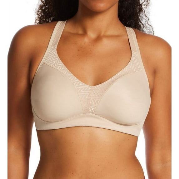 Women's Playtex US4699 18 Hour Bounce Control Wirefree Bra (Taupe 38C)