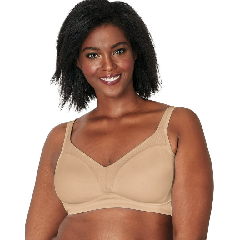 Women's Playtex US4699 18 Hour Bounce Control Wirefree Bra (Taupe 38DD)