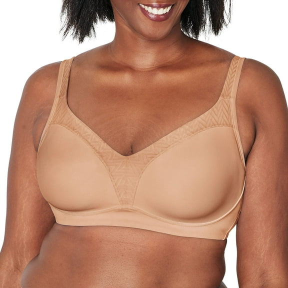 Women's Playtex US4699 18 Hour Bounce Control Wirefree Bra (Taupe 42DD)