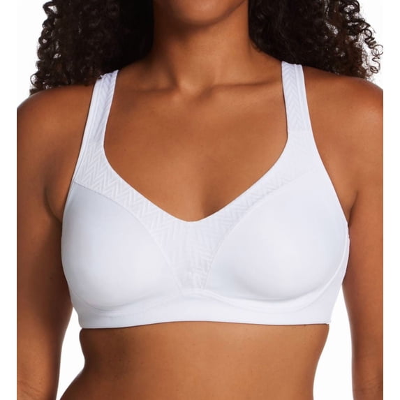 Women's Playtex US4699 18 Hour Bounce Control Wirefree Bra (White 42D)