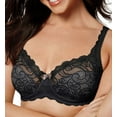 thumbnail image 1 of Women's Playtex US4825 Love My Curves Beautiful Lace Lift Underwire Bra (Black 42DDD), 1 of 3