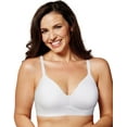 thumbnail image 1 of Women's Playtex US4830 Comfort Flex Fit Ultra Soft Wirefree Bra (White S), 1 of 3