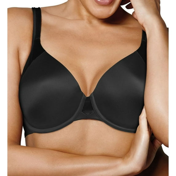 Women's Playtex US4848 Love My Curves Modern Curvy Underwire T-Shirt Bra (Black 36D)