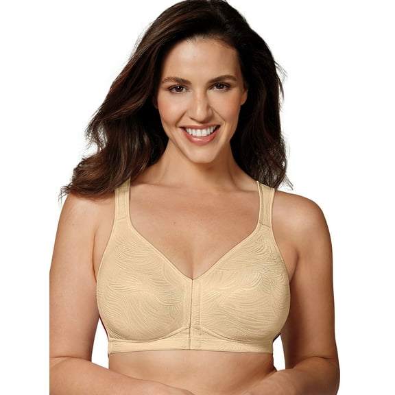 Playtex 18 Hour Wirefree Bra Front Close Back Power Support Womens USE525