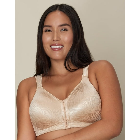 Playtex 18 Hour Wirefree Bra Front Close Back Power Support Womens USE525