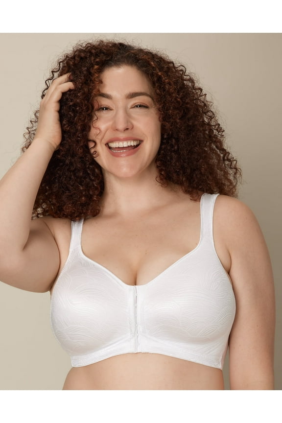 18 Hour Wirefree Bra Front Close Back Power Support Womens USE525