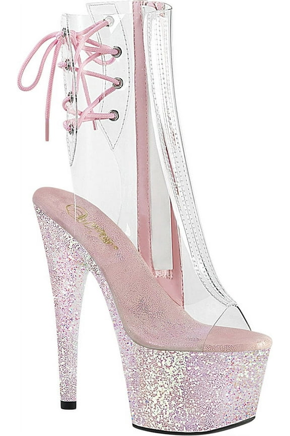 Women's Pleaser Adore 1018C-RB Open Toe Bootie