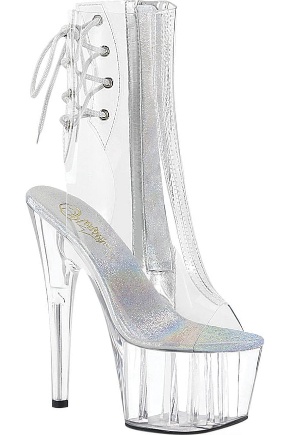 Women's Pleaser Adore 1018C-RB Open Toe Bootie