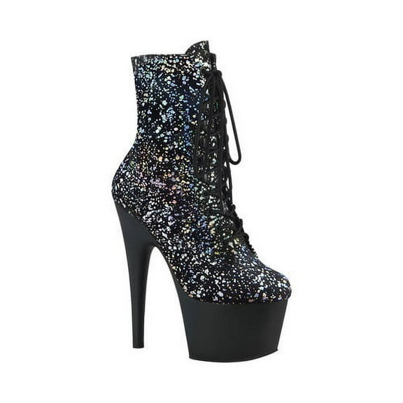 Women's Pleaser Adore 1020SPLAT Holographic Mid Calf Boot