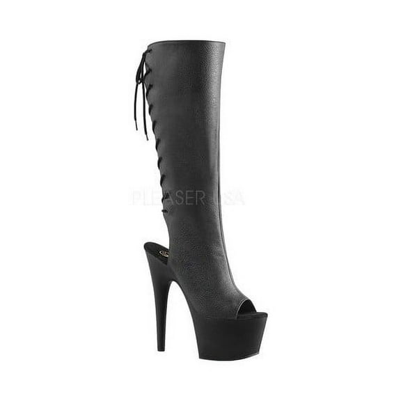 Women's Pleaser Adore 2018 Open-Toe Knee-High Boot