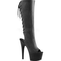 Women's Pleaser Adore 2018 Open-Toe Knee-High Boot