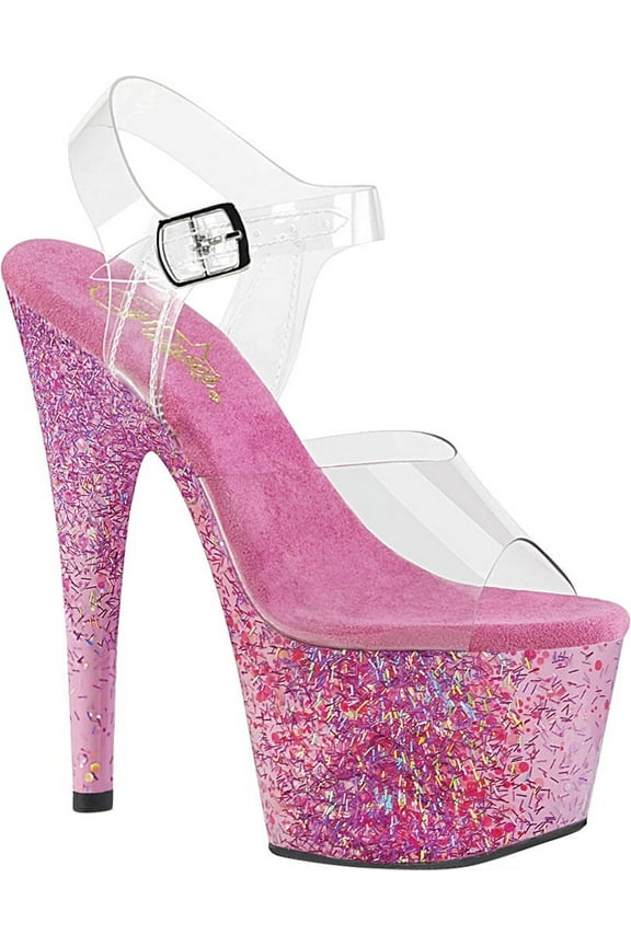 Women's Pleaser Adore 708CF Ankle Strap Heeled Sandal