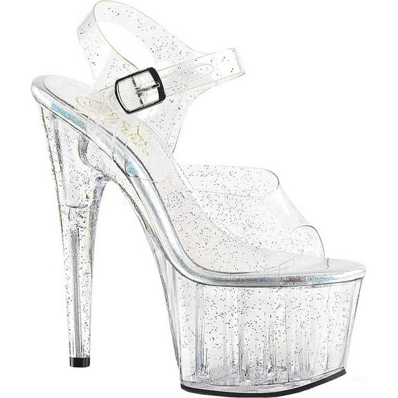 Women's Pleaser Adore 708MMG Ankle-Strap Platform Sandal