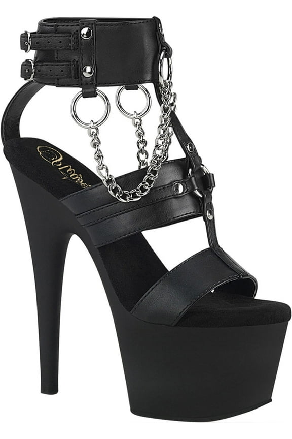 Women's Pleaser Adore 761 Chain T Strap Sandal