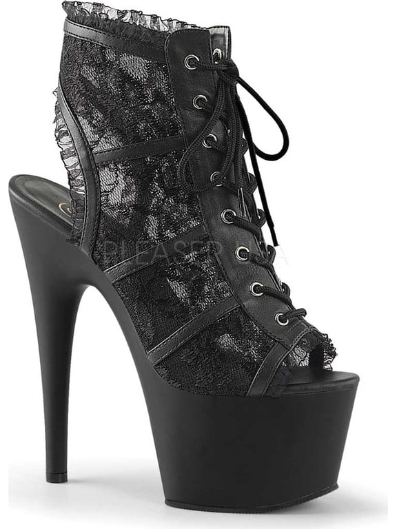 Women's Pleaser Adore 796LC Open-Toe Bootie