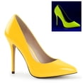 thumbnail image 1 of 5" Heel, 3/8" Hidden Platform Pump - Neon Yellow Pat, 9, 1 of 3