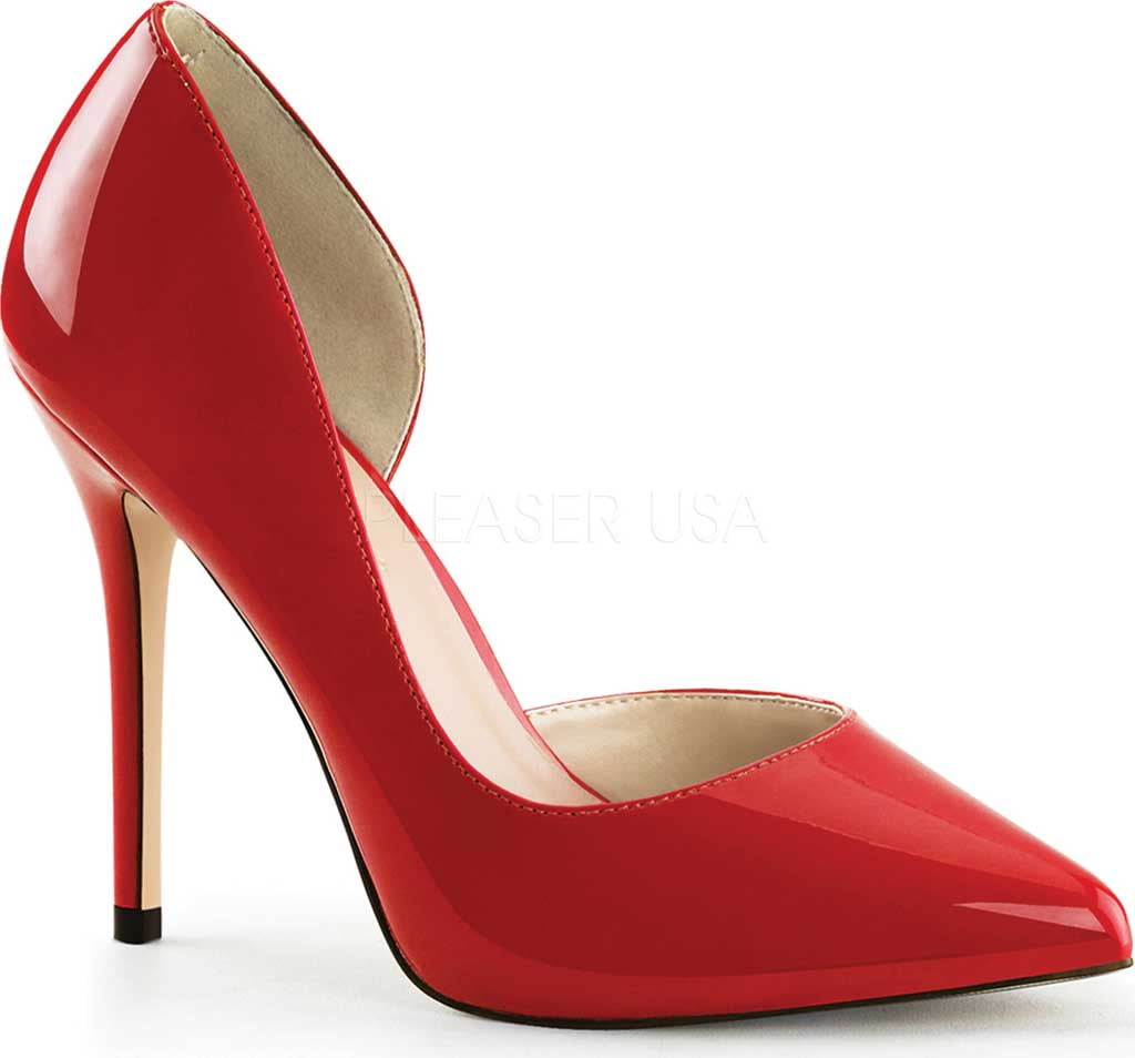 Red Patent Genuine Leather High Heel Platform Pumps