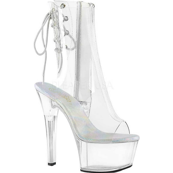 Women's Pleaser Aspire 1018C Platform Open Toe Bootie