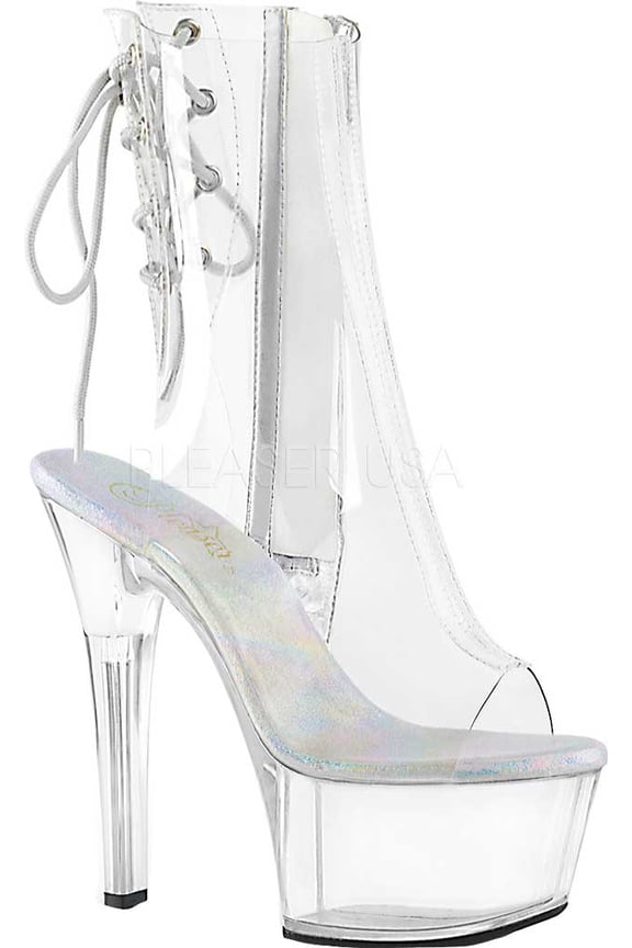 Women's Pleaser Aspire 1018C Platform Open Toe Bootie