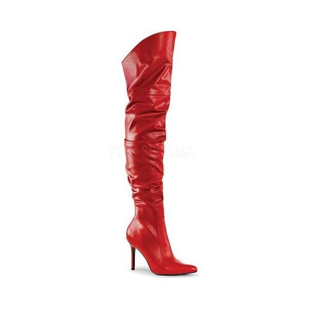 Pleaser red thigh high boots hotsell