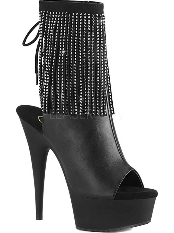 Women's Pleaser Delight 1018RSF Open Toe Bootie