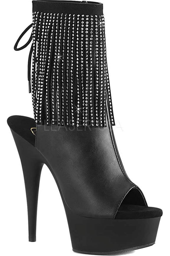 Women's Pleaser Delight 1018RSF Open Toe Bootie