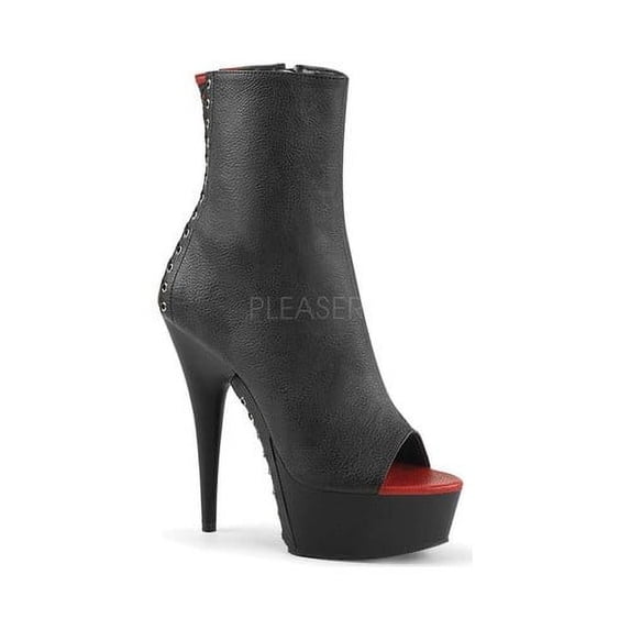 Women's Pleaser Delight 1025 Open-Toe Bootie