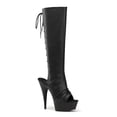 thumbnail image 1 of 6" Heel, 1 3/4" PF Delight-2018 - Blk Faux Leather/Blk, 13, 1 of 2