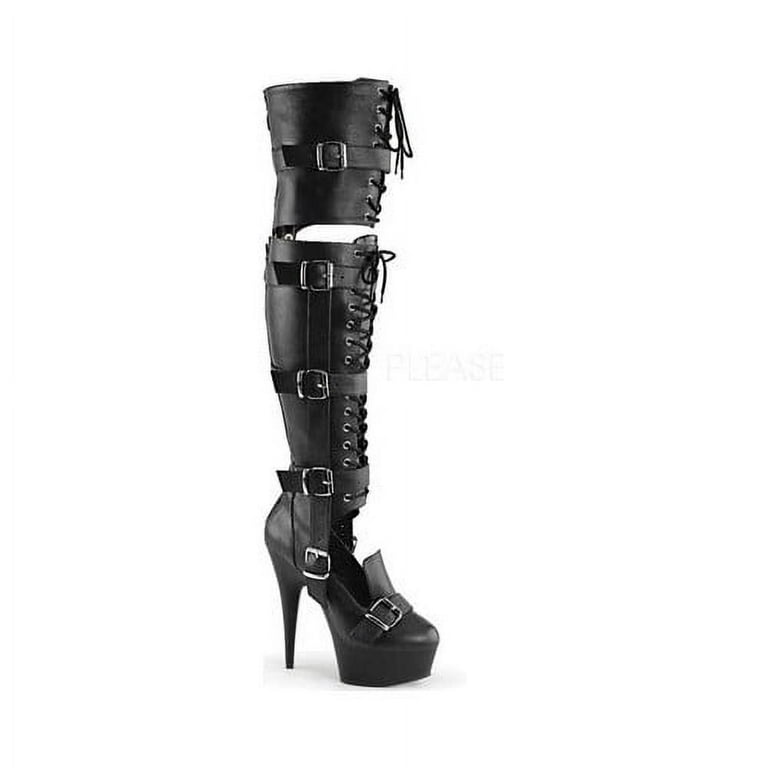 Women s Pleaser Delight 3068 Over The Knee Boot Walmart