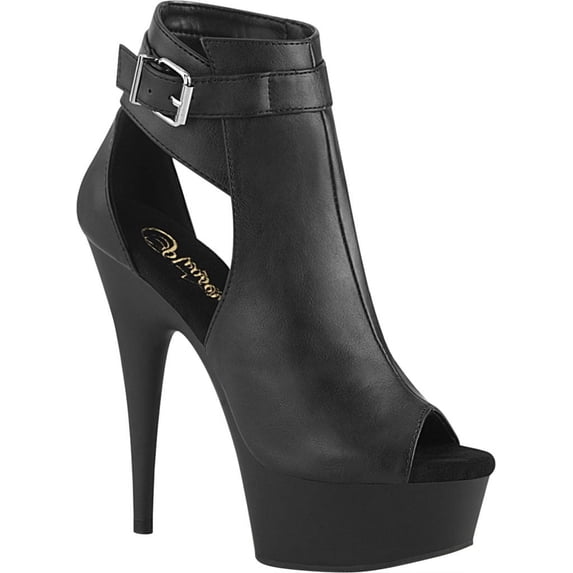 Women's Pleaser Delight 600-10 Heeled Open Toe Bootie