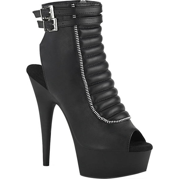 Women's Pleaser Delight 600-18 Quilted Platform Sandal