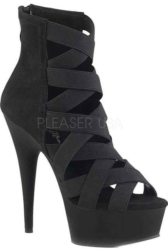 Women's Pleaser Delight 600-24 Open Toe Bootie