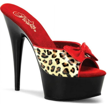 Women's Pleaser Delight 601-6 Leopard