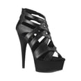 thumbnail image 1 of Women's Pleaser Delight 645 Criss Cross Strappy Cage Shoe, 1 of 2