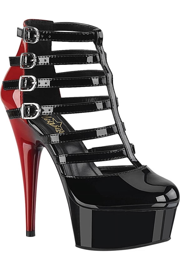 Women's Pleaser Delight 695 Caged Closed Toe Sandal