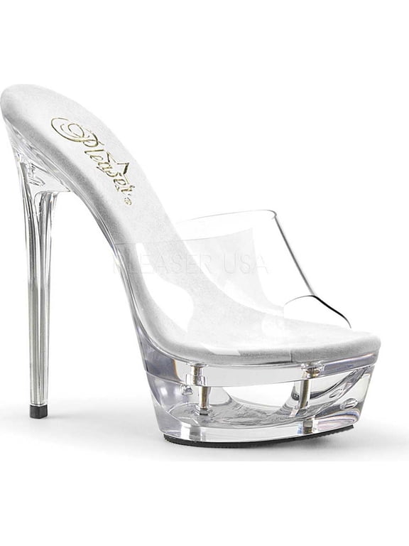 Women's Pleaser Eclipse 601 Platform Stiletto Slide