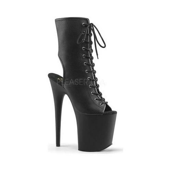Women's Pleaser Flamingo-1016 Lace Up Open Toe Bootie