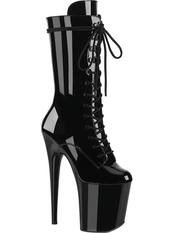 Women's Pleaser Flamingo 1050 Platform Mid Calf Boot