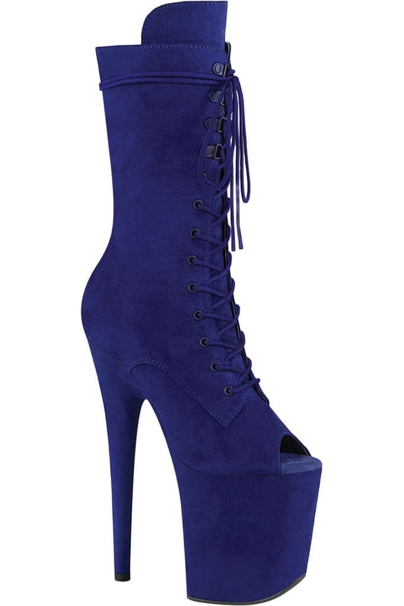 Women's Pleaser Flamingo 1051FS Mid Calf Open Toe Bootie