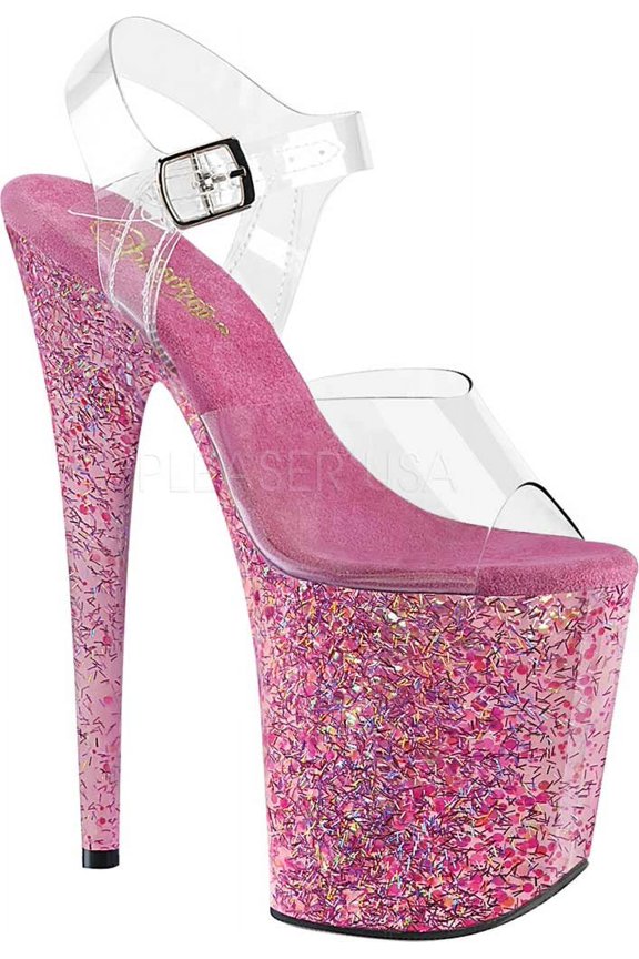 Women's Pleaser Flamingo 808CF Ankle Strap Sandal