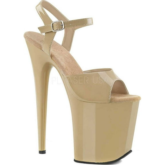 Women's Pleaser Flamingo 809 Ankle Strap Platform Sandal