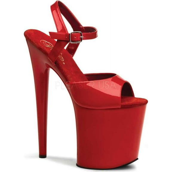 Women's Pleaser Flamingo 809 Ankle Strap Platform Sandal