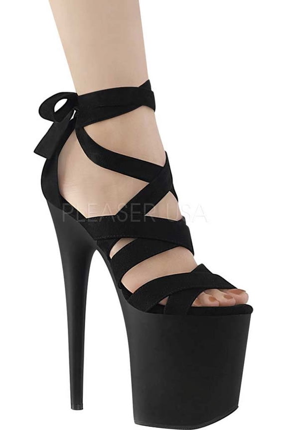 Women's Pleaser Flamingo 876 Criss Cross Strappy Sandal