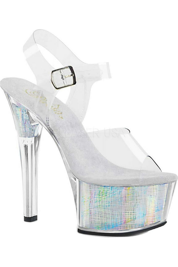 Women's Pleaser Flashdance 608CH Heeled Sandal Multiple Sizes