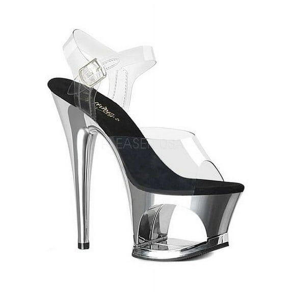Women's Pleaser Moon 708 Cut-Out Platform Ankle-Strap Sandal