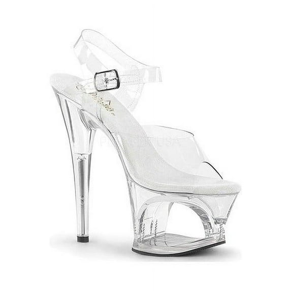 Women's Pleaser Moon 708 Cut-Out Platform Ankle-Strap Sandal