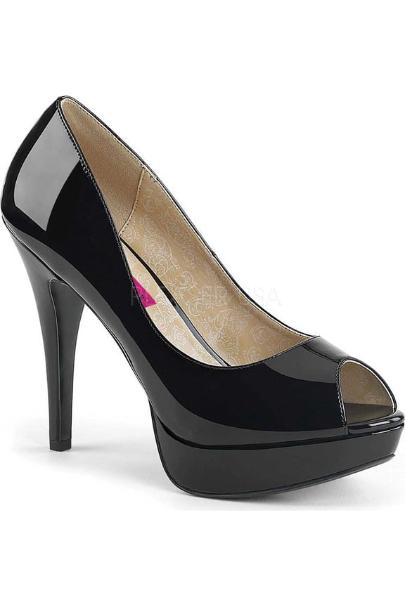 Women's Pleaser Pink Label Chloe 01 Peep-Toe Pump