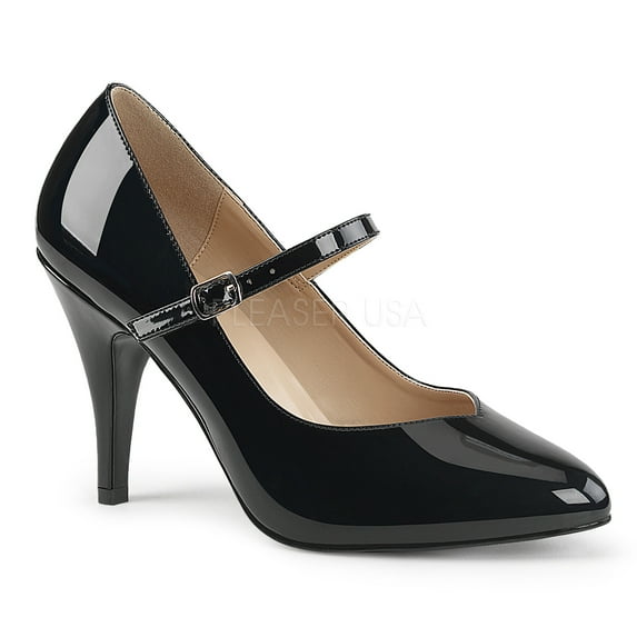 4" Heel Maryjane Pump - Blk Pat, 10